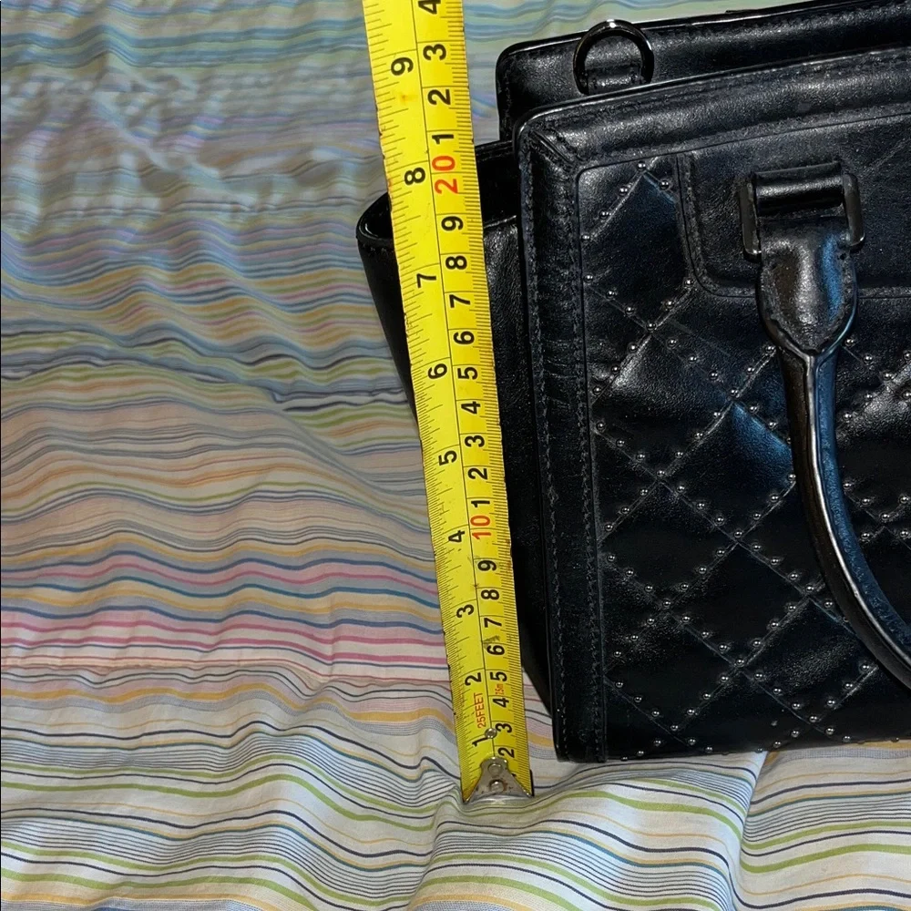 Michael Kors Black Studded‎ Quilted Satchel